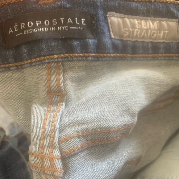 Aeropostale Jeans Men's 36x32 Slim Straight Stretch Denim Comfort Dark Wash 9846 - Picture 8 of 10